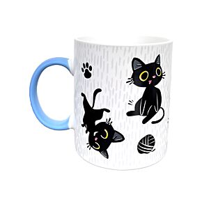 Lucky the Black Cat Club Porcelain Mug
