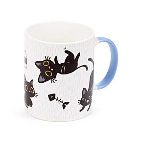 Lucky the Black Cat Club Porcelain Mug