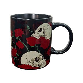 Skulls & Roses Porcelain Mug Skulls & Roses Porcelain Mug