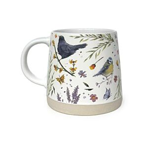 Jan Pashley Wings & Wildflowers Tapered Stoneware Mug