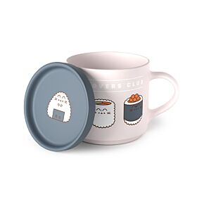 Pusheen the Cat Sushi Lover Porcelain Mug & Coaster Lid Set
