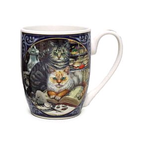 Lisa Parker Brewed Prophecies Cat Porcelain Mug