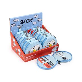Peanuts Snoopy & Woodstock 5 Piece Round Manicure Set