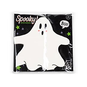Halloween Ghost Pack of 12 3ply Paper Party Napkins