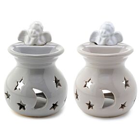 Eden Moon & Stars Cherub Ceramic Oil & Wax Melt Burner