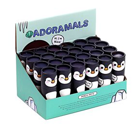 Adoramals Penguin Pencil Pot with 12 Colouring Pencils