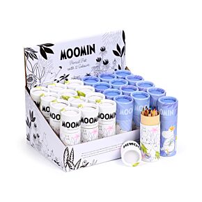Moomin Pencil Pot with 12 Colouring Pencils