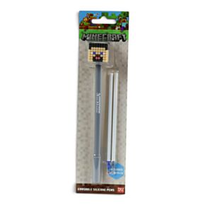 Minecraft Steve Erasable Pen with Silicone Topper