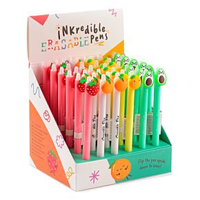 Inkredible Erasable Pen with PVC Fruit Topper