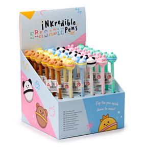 Cute Animal Erasable Pen with Topper