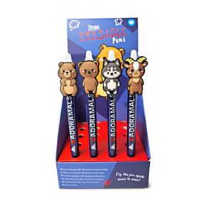 Adoramals Mountain Animal Erasable Pen with PVC Topper