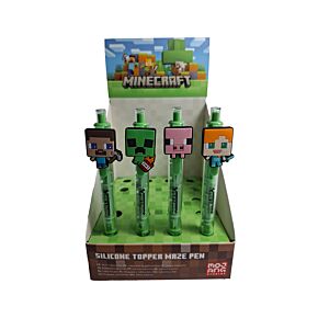 Minecraft Maze Pen with Silicone Topper Minecraft Maze Pen with Silicone Topper