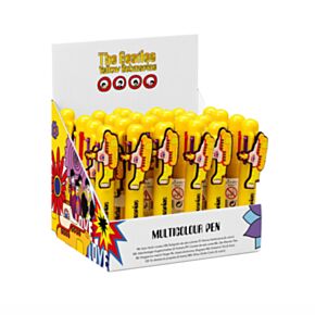 The Beatles Yellow Submarine Multi Colour Pen with Charm (6 Colours)