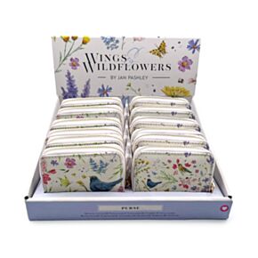 Jan Pashley Wings & Wildflowers Zip Around Small Wallet Purse