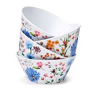 Nectar Meadows Set of 4 RPET Picnic Bowls