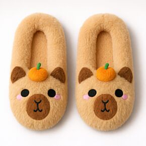 Capybara Anti-Slip Plush Slip On Slippers EU39-41/UK6-8