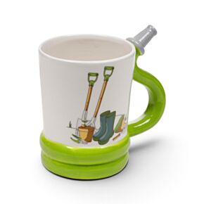 Garden Hose Ceramic Shaped Handle Mug