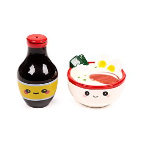 Nori the Ramen Foodiemals Ceramic Salt & Pepper Set