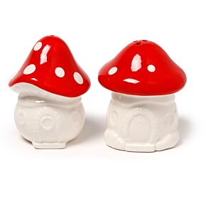 Fairy Toadstool House Ceramic Salt & Pepper Set Fairy Toadstool House Ceramic Salt & Pepper Set