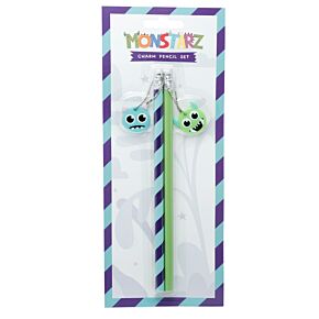 Monstarz Monster Set of 2 PVC Charm Pencils