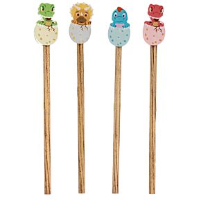 Baby Dinosaur Egg Pencil & Eraser Topper