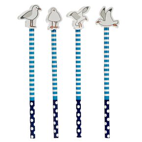 Seagull Pencil & Eraser Topper