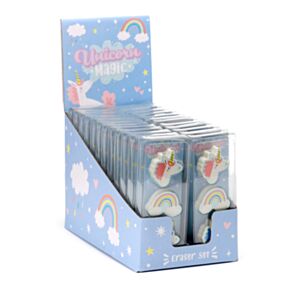 Unicorn Magic 3 Piece Shaped Eraser Set