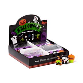 Witch, Vampire & Pumpkin 3 Piece Shaped Eraser Set