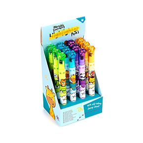 Adoramals Wild 2-in-1 Highlighter & Stamp Wheel Pen