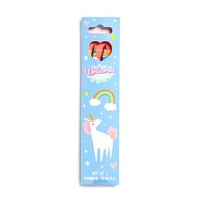 Unicorn Magic Set of 2 Rainbow Pencils