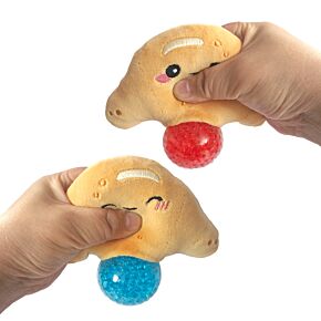 Queasy Squeezies Foodiemals Boulangerie Croissant Plush Squeezy Toy Queasy Squeezies Foodiemals Boulangerie Croissant Plush Squeezy Toy