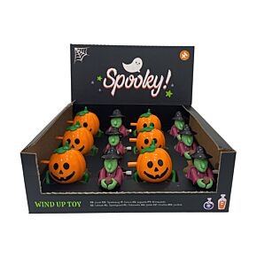 Spooky Witch & Pumpkin Wind Up Toy