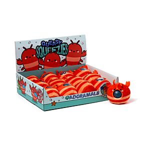 Queasy Squeezies Adoramals Lobster Plush Squeezy Toy