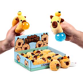Queasy Squeezies Adoramals Capybara Plush Squeezy Toy