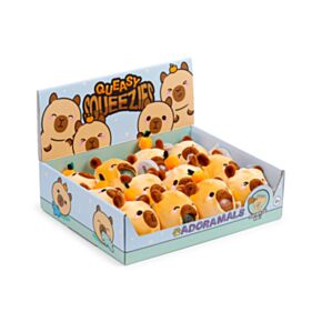 Queasy Squeezies Adoramals Capybara Plush Squeezy Toy
