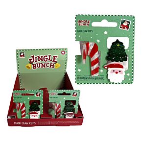 Jingle Bunch Set of 3 Christmas Mini Hair Claw Clips