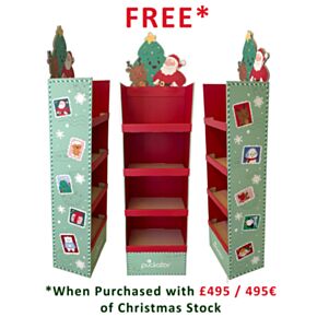 Jingle Bunch Christmas 4-Shelf FSDU Display Unit