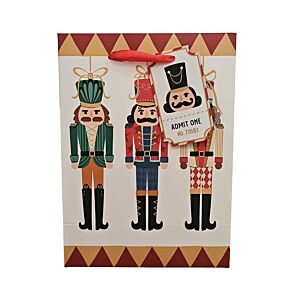 Christmas Nutcracker Gift Bag Medium