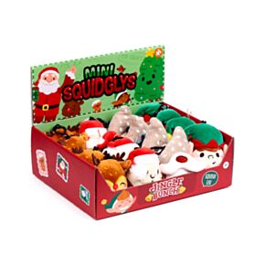 Squidglys Festive Friends Christmas Plush Keyring (Display of 16)