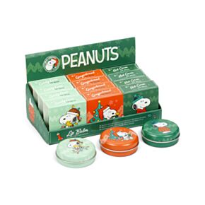 Peanuts Christmas Snoopy & Woodstock Lip Balm in a Tin