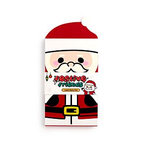 Christmas Festive Friends Santa Flip Open Shaped Memo Pad