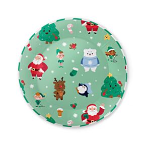 Jingle Bunch Christmas Set of 10 Paper Party Plates