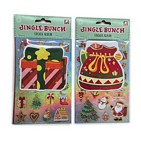 Christmas Jingle Bunch Shaped Sticker Book & Stickers