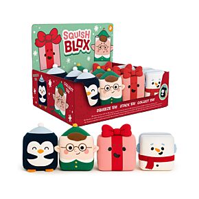 Squish Blox Jingle Bunch Christmas Memory Foam Plush Squeezy Toy