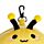 Relaxeazzz Adorabugs Bee Plush Travel Pillow & Eye Mask