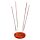 Mango Wood Round Ashcatcher Incence Burner with Moon & Stars Inlay