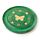 Mango Wood Butterfly Round Green Ashcatcher Incense Burner