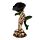 Skeleton Hand Holding Black Rose Decoration